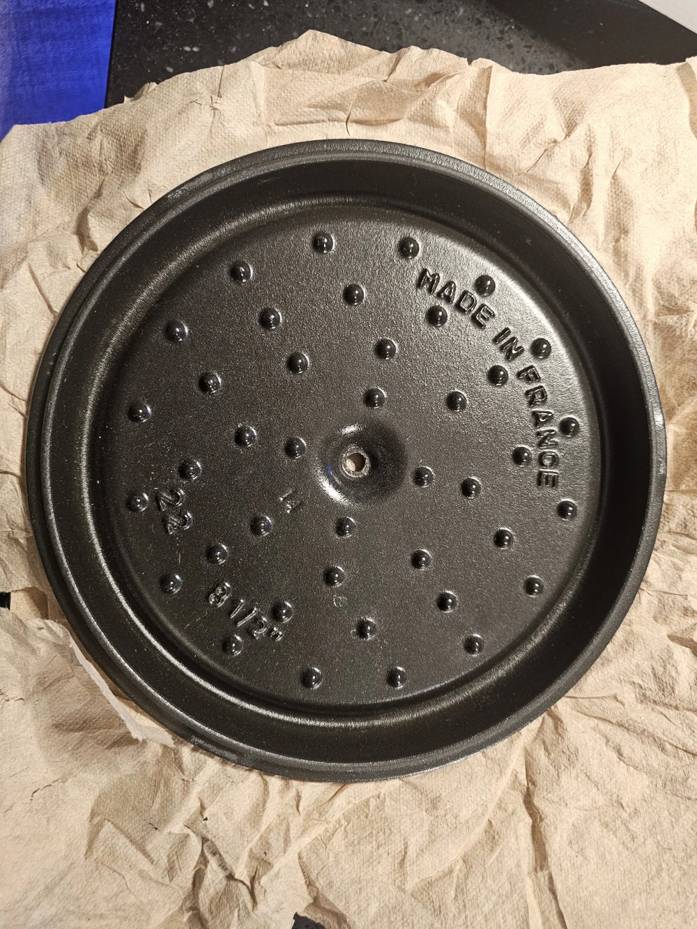 Staub La Cocotte 2.75 Qt Cast Iron Dutch Oven In Dark Blue